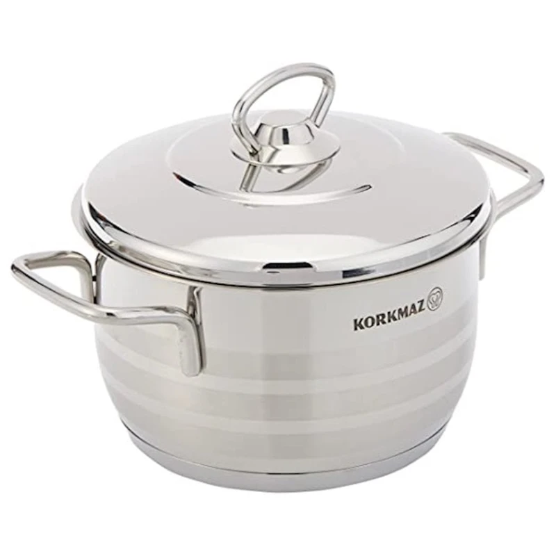 Кастрюля Korkmaz Astra A1901, 16х10 см, 2 л, cеребристый Кастрюля Korkmaz Astra A1901, 16х10 см, 2 л, cеребристый