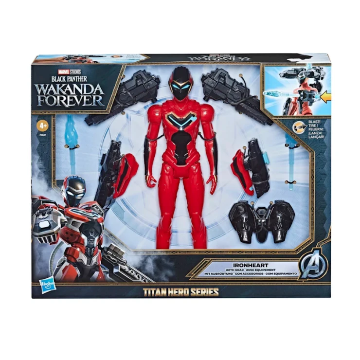 Фигурка Hasbro Marvel Studios' Black Panther Wakanda Forever Titan Hero Series, 4+ лет, пластик Фигурка Hasbro Marvel Studios' Black Panther Wakanda Forever Titan Hero Series, 4+ лет, пластик