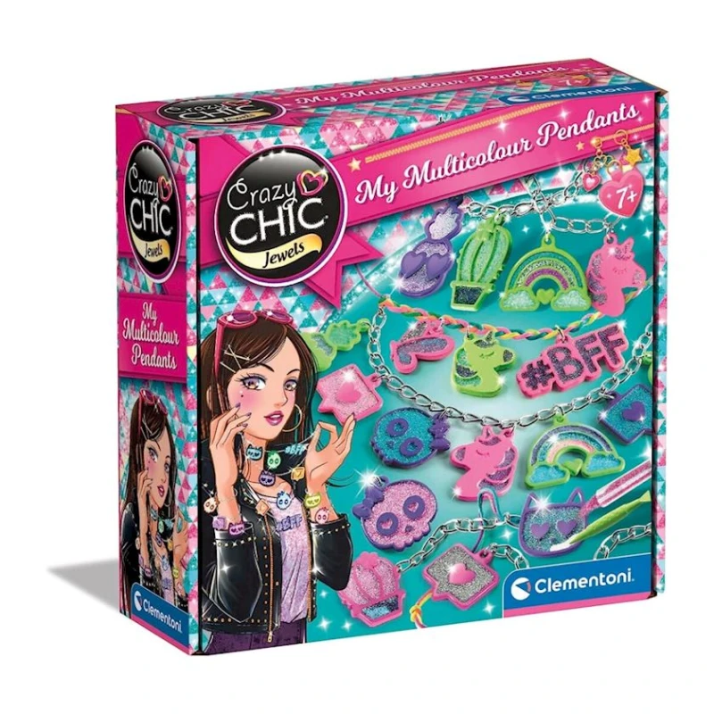 Набор для изготовления украшений Clementoni My Multicolour Charms, 7+ лет Набор для изготовления украшений Clementoni My Multicolour Charms, 7+ лет