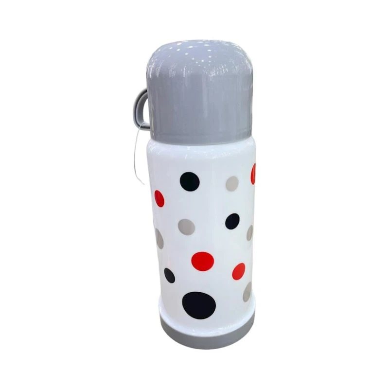 Termos ZTW-T10, şüşə/plastik, ağ, 400 ml