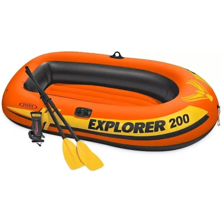 Надувная лодка Intex Explorer 200 58331, 185х94х41 см, 6+ лет Надувная лодка Intex Explorer 200 58331, 185х94х41 см, 6+ лет