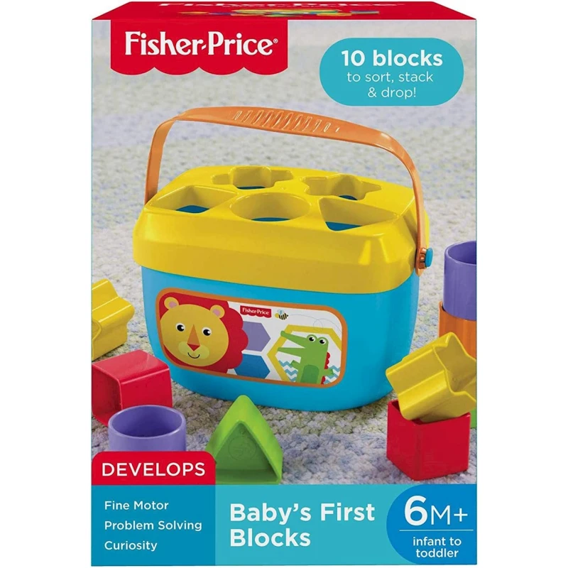 Блоки Fisher-Price, Baby's First Blocks, 6 м+