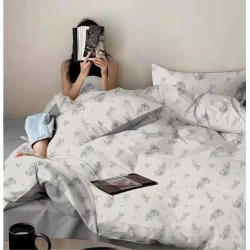 Комплект постельного белья Sahara SHA-00003274, евро, разноцветный, сатин, пододеяльник 200x230 см, простыня 240x250 см, наволочки 50х70 см/2 шт