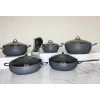 Набор посуды Öncü maxi-sweet-16468175255, гранит, серый