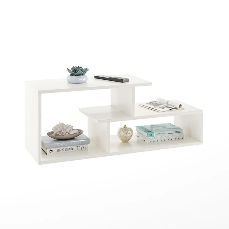 Журнальный стол Acura 12115582, ЛДСП, белый, 90x30x35 см