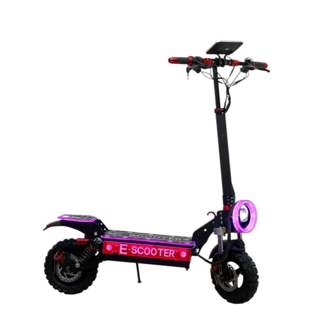 Электроскутер E-Scooter M6581, черный/красный Электроскутер E-Scooter M6581, черный/красный