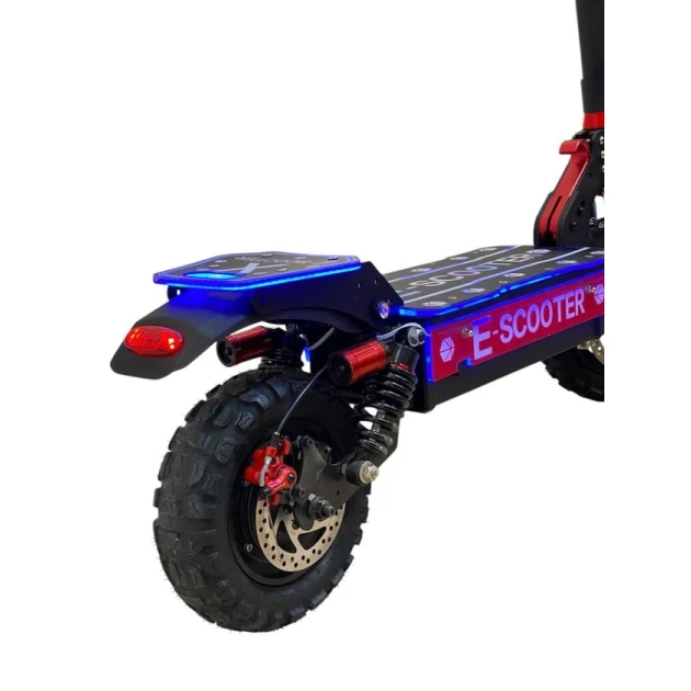 Электроскутер E-Scooter M6581, черный/красный Электроскутер E-Scooter M6581, черный/красный