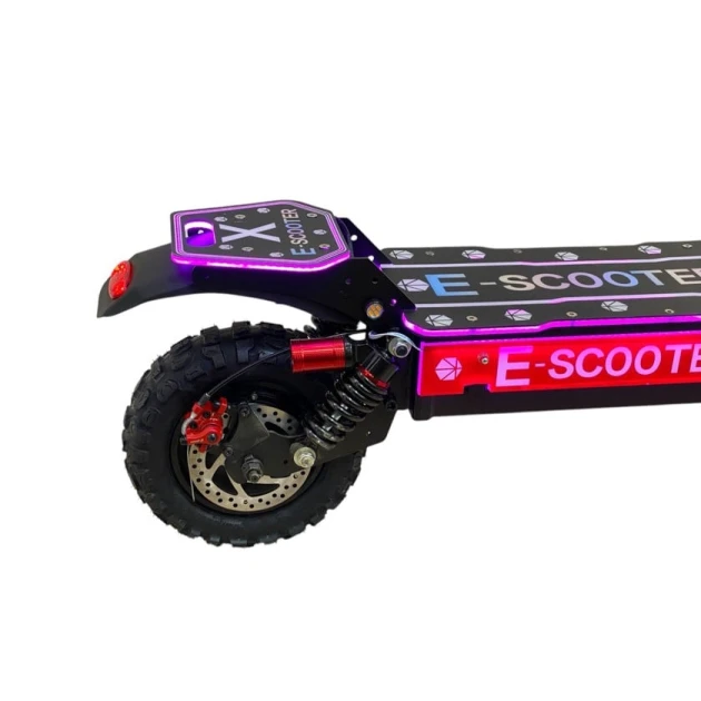 Электроскутер E-Scooter M6581, черный/красный Электроскутер E-Scooter M6581, черный/красный