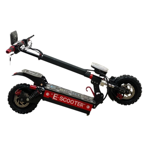 Электроскутер E-Scooter M6581, черный/красный Электроскутер E-Scooter M6581, черный/красный