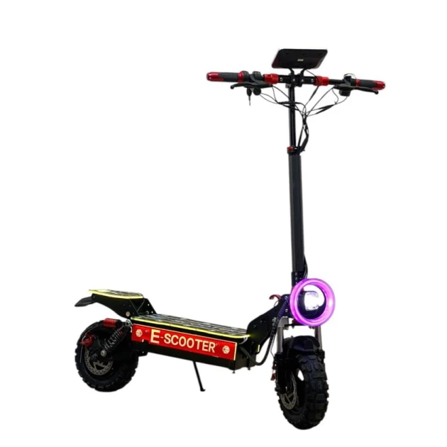 Электроскутер E-Scooter M6581, черный/красный Электроскутер E-Scooter M6581, черный/красный