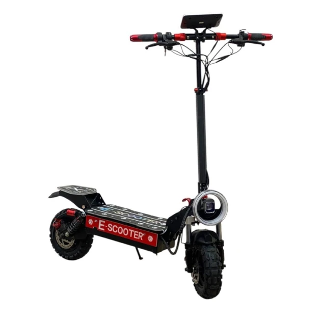 Электроскутер E-Scooter M6581, черный/красный Электроскутер E-Scooter M6581, черный/красный