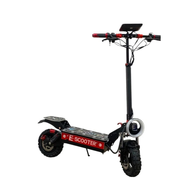 Электроскутер E-Scooter M6581, черный/красный Электроскутер E-Scooter M6581, черный/красный