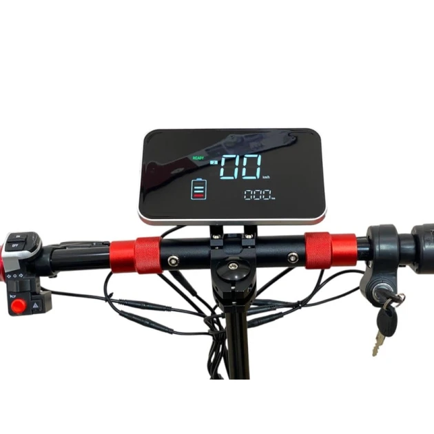 Электроскутер E-Scooter M6581, черный/красный Электроскутер E-Scooter M6581, черный/красный