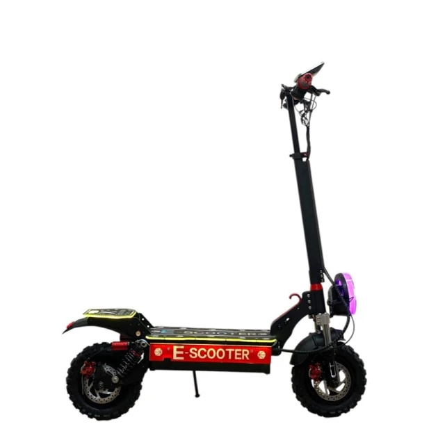 Электроскутер E-Scooter M6581, черный/красный Электроскутер E-Scooter M6581, черный/красный