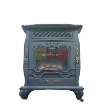 Soba-kamin Mahshid Davam Ks0181, metal, qara, 72x86x35 sm.