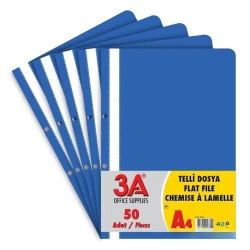 Папка с файлами 3A, цветная, A4, синий Папка с файлами 3A, цветная, A4, синий