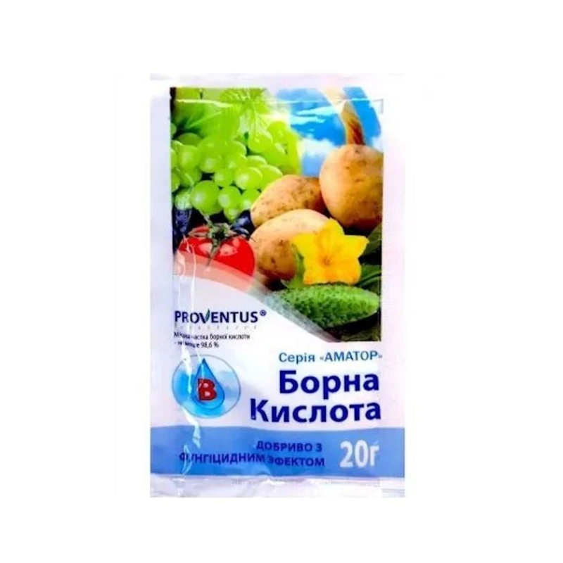 Борная кислота Агрикола для фруктов, овощей и растений, 20 г Борная кислота Агрикола для фруктов, овощей и растений, 20 г