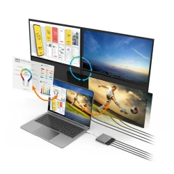 USB хаб TypeC HDMI to 4xHDMI 4K USB хаб TypeC HDMI to 4xHDMI 4K