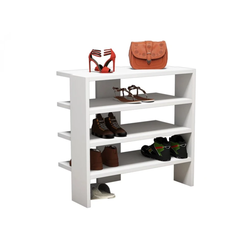 Подставка для обуви Art Mebel 6, ламинат, белая, 60х70х30 см Подставка для обуви Art Mebel 6, ламинат, белая, 60х70х30 см
