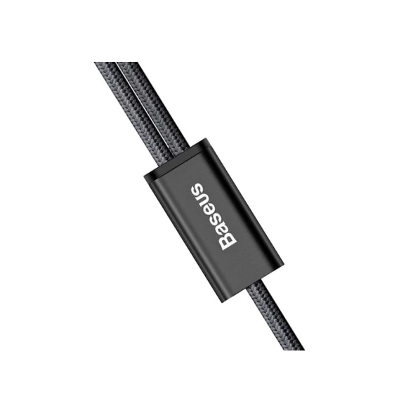 Kabel USB Baseus CAML-SU01 Rapid Series 2 в 1 Cable Micro+Lightning 3A 1.2 m Black (CAML-SU01)