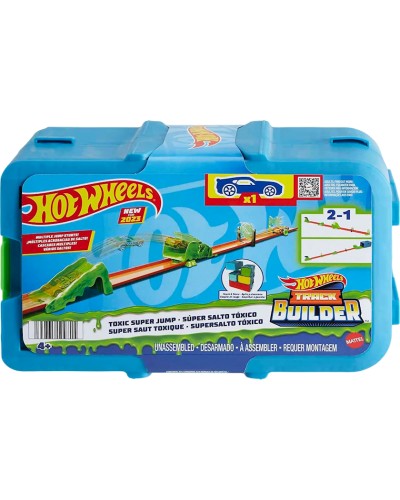 Avtotrek Hot Wheels HKX47 Track Builder Toxic Super Jump Pack, 4+ yaş