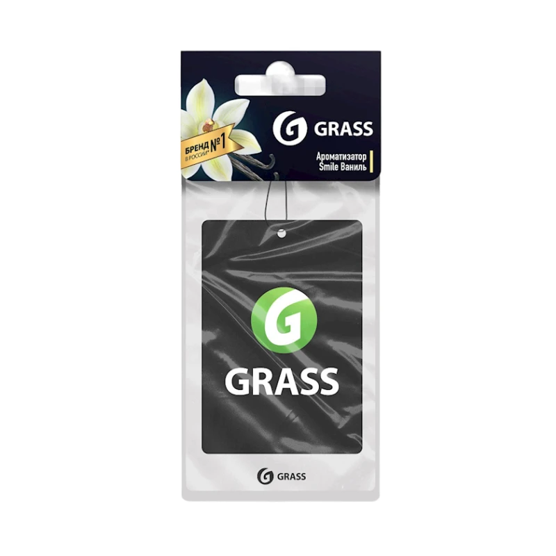 Ароматизатор для автомобиля Grass Ваниль ST-0404, подвесная, 10 г Ароматизатор для автомобиля Grass Ваниль ST-0404, подвесная, 10 г
