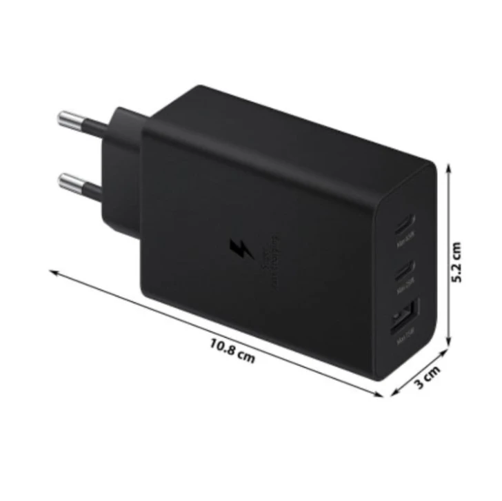 Зарядное устройство Samsung 65W 3 Port Black