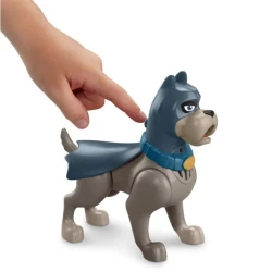Фигурка Fisher-Price HJF28/HJF31 League of Super-Pets Лающий Туз, от 3 лет, серый/синий