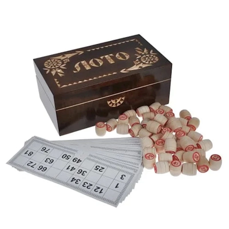 Stolüstü oyun Loto, taxta, 22x22 mm Stolüstü oyun Loto, taxta, 22x22 mm