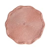 Сервировочный коврик Porland Priya 04STY007370, круг, розовый, 38 см