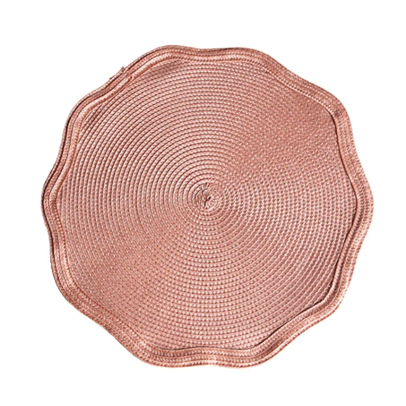 Сервировочный коврик Porland Priya 04STY007370, круг, розовый, 38 см