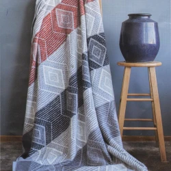 Плед Giltex 367, 200х220 см, двуспальный, хлопок, разноцветный