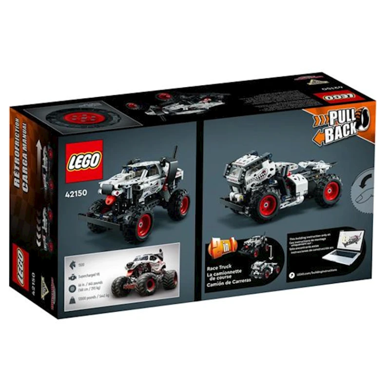 Конструктор LEGO Technic Monster Jam Monster Mutt Dalmatian 42150, 7+ лет, 244 элемента Конструктор LEGO Technic Monster Jam Monster Mutt Dalmatian 42150, 7+ лет, 244 элемента