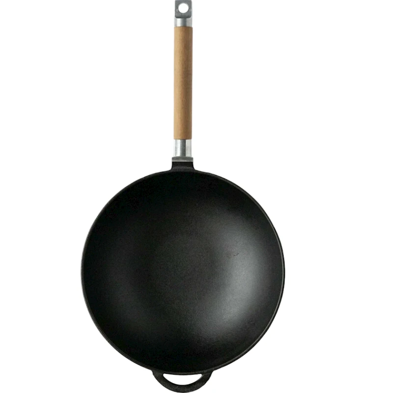 Сковорода-вок Gardarika GRKRWKCG24, 24 см, чугун, черная Сковорода-вок Gardarika GRKRWKCG24, 24 см, чугун, черная