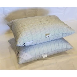 Подушка Moon Star SHA-0000112 классическая, 50х70 см, бамбуковое волокно, белый/черный