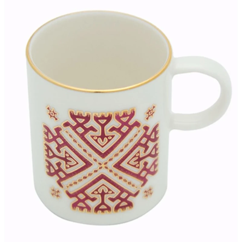 Kofe üçün fincan Porland Arabesque, farfor, ağ, 85 ml