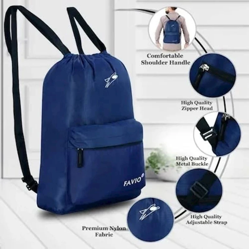 Sport çanta yırtılmaz və sukeçirməz M-162_S_1, neylon, göy