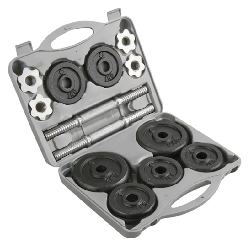 Гантели Athli-Tech Set Suitcase, 20 кг, диаметр отверстия 28мм Гантели Athli-Tech Set Suitcase, 20 кг, диаметр отверстия 28мм