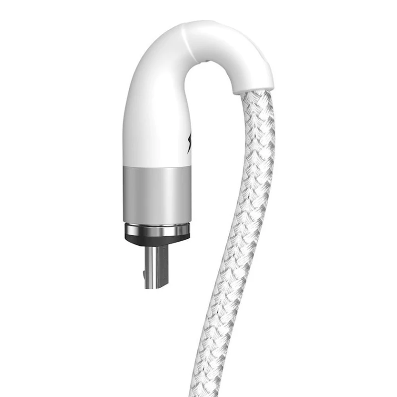 Кабель USB Baseus Zinc Magnetic Safe Fast Charging Data Cable USB to Micro CAMXC-K02, Белый