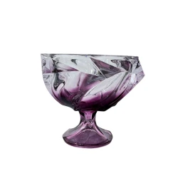 Набор фруктовниц с вазой и конфетницей 00405, 4 предмета, стекло, розовый, 22x24 см, 20x28 см, 14x15 см, 34x12 см