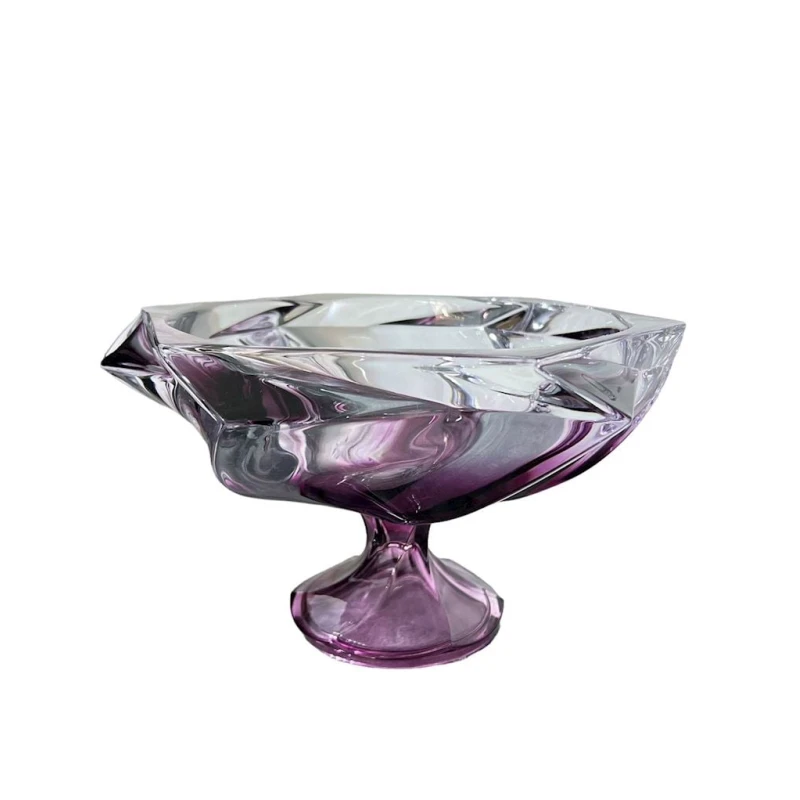 Meyvə qabları dəsti güldan və şirniyyat qabı ilə 00405, 4 parça, şüşə, çəhrayı, 22x24 sm, 20x28 sm, 14x15 sm, 34x12 sm