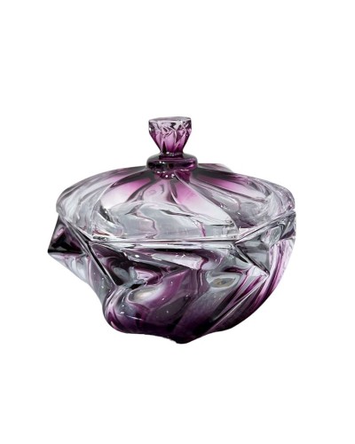 Meyvə qabları dəsti güldan və şirniyyat qabı ilə 00405, 4 parça, şüşə, çəhrayı, 22x24 sm, 20x28 sm, 14x15 sm, 34x12 sm