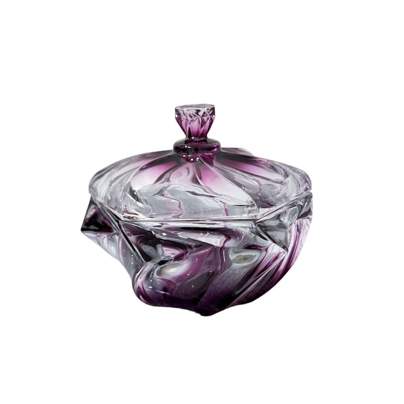 Meyvə qabları dəsti güldan və şirniyyat qabı ilə 00405, 4 parça, şüşə, çəhrayı, 22x24 sm, 20x28 sm, 14x15 sm, 34x12 sm