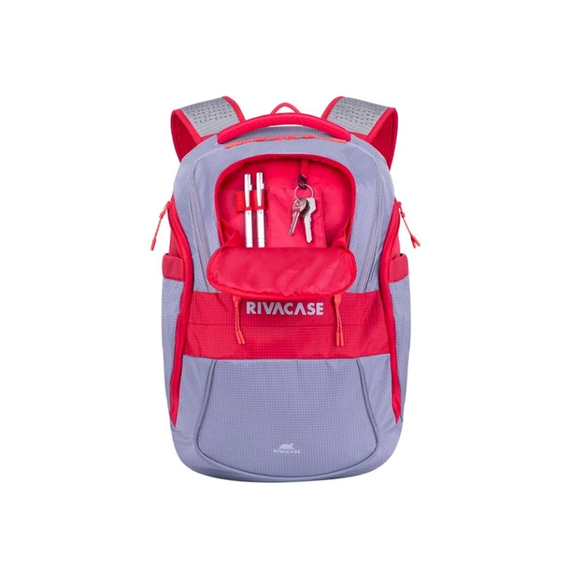Рюкзак для ноутбука Rivacase 5225 Grey/Red Laptop backpack 15.6 Рюкзак для ноутбука Rivacase 5225 Grey/Red Laptop backpack 15.6