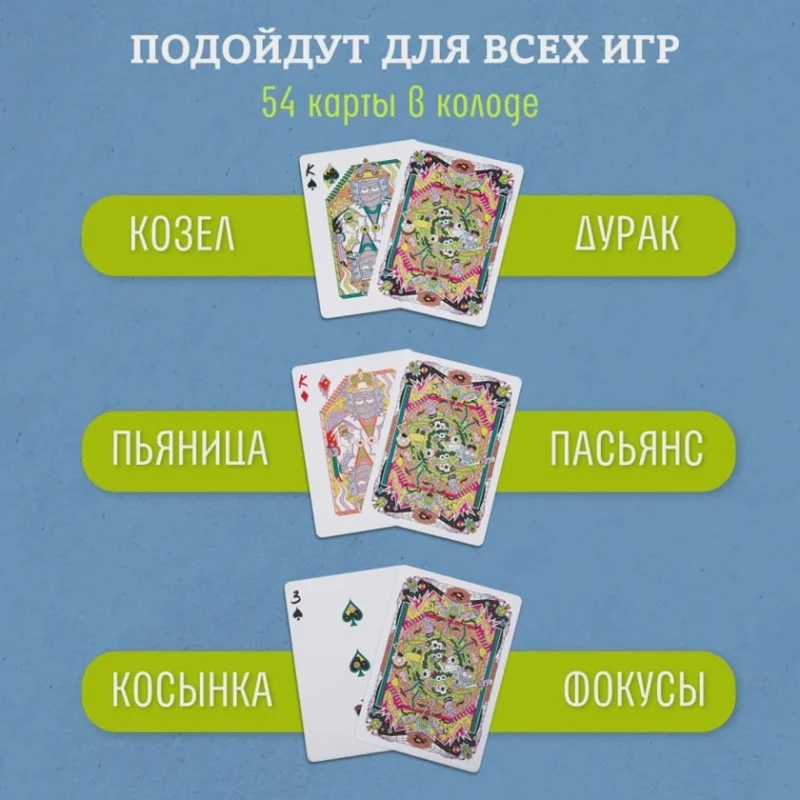 Oyun kartı Theory11 Rick and Morty, 54 əd Oyun kartı Theory11 Rick and Morty, 54 əd