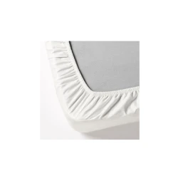 Простыня на резинке IKEA Dvala, 180x200 см, хлопок, белый Простыня на резинке IKEA Dvala, 180x200 см, хлопок, белый