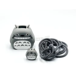 Чехол для зарядного устройства Серая кошка, силикон, серый Чехол для зарядного устройства Серая кошка, силикон, серый