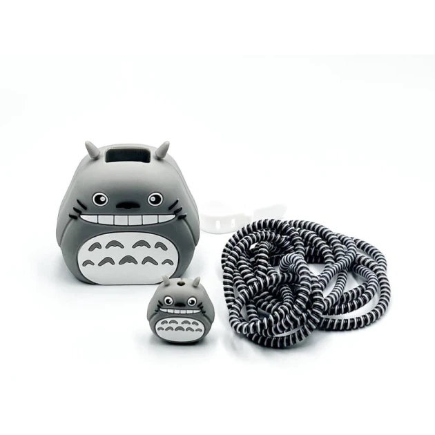 Şarj cihazı üçün çexol Boz pişik, silikon, boz