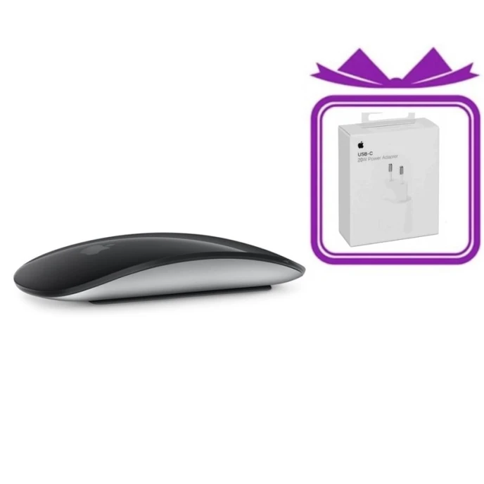 Мышь Magic Mouse 2 Space Gray 20W Adapter Gift Мышь Magic Mouse 2 Space Gray 20W Adapter Gift