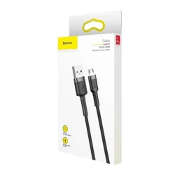 Кабель Baseus Cafule 2A Micro USB Cable 3M Durable Fast Charging Cable Gray/Black